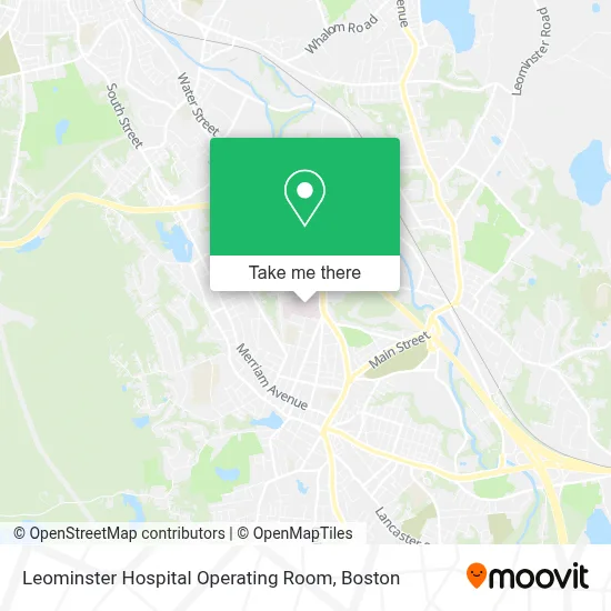 Leominster Hospital Operating Room map
