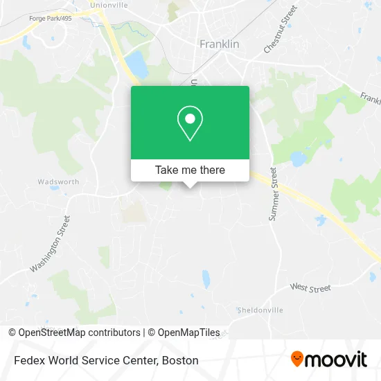 Fedex World Service Center map