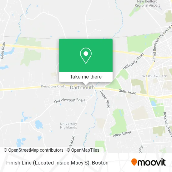 Finish Line (Located Inside Macy'S) map
