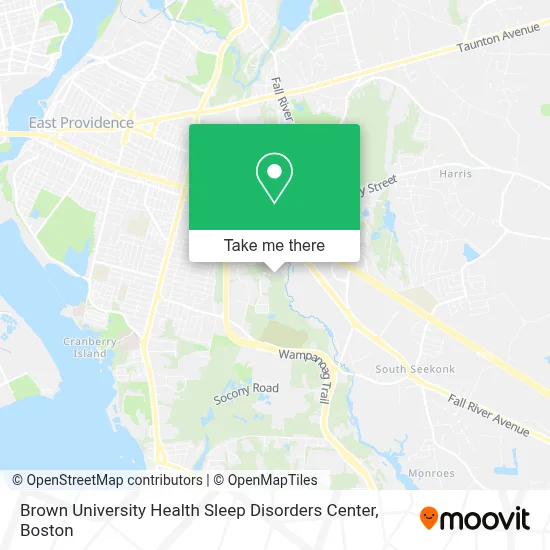 Brown University Health Sleep Disorders Center map