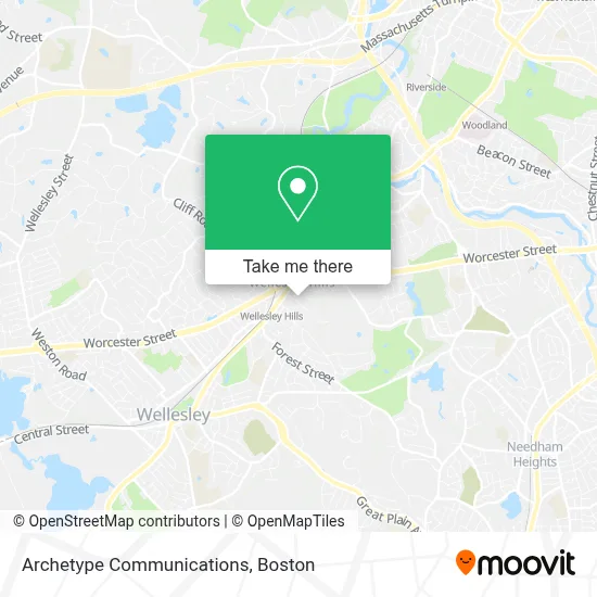 Archetype Communications map