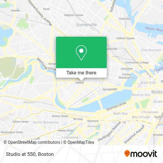Studio at 550 map