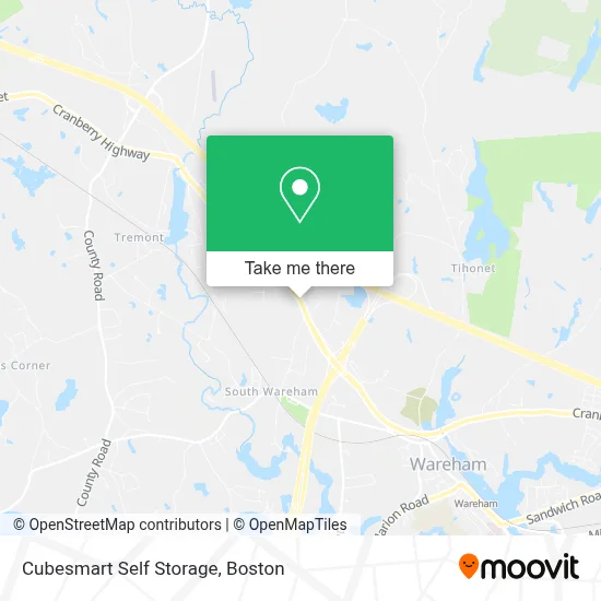 Cubesmart Self Storage map