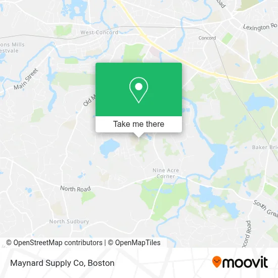 Maynard Supply Co map