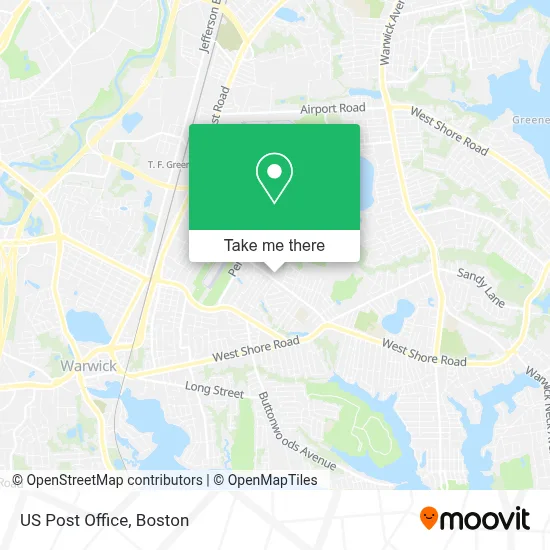 Us Post Office map