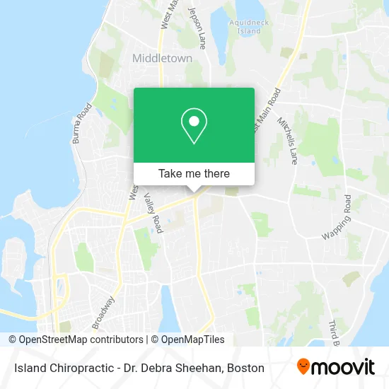 Island Chiropractic - Dr. Debra Sheehan map