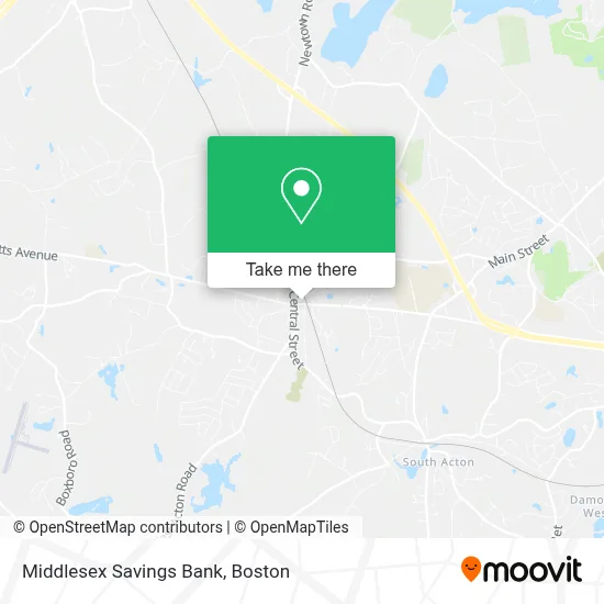 Middlesex Savings Bank map