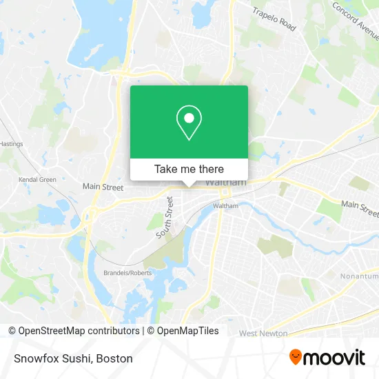 Snowfox Sushi map