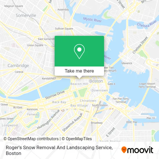 Roger's Snow Removal And Landscaping Service map