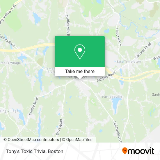 Tony's Toxic Trivia map