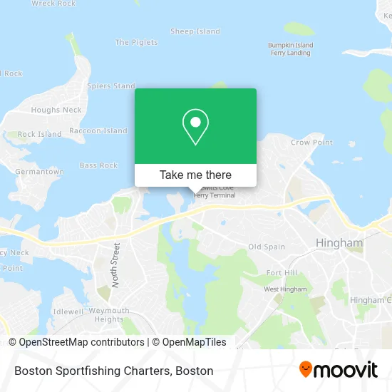 Boston Sportfishing Charters map