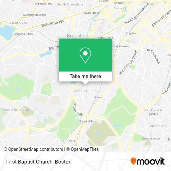 First Baptist Church map