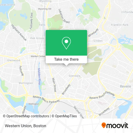Western Union map
