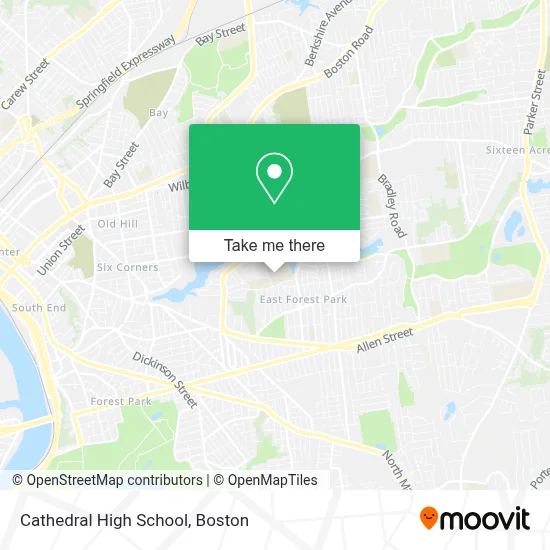 Cathedral High School map