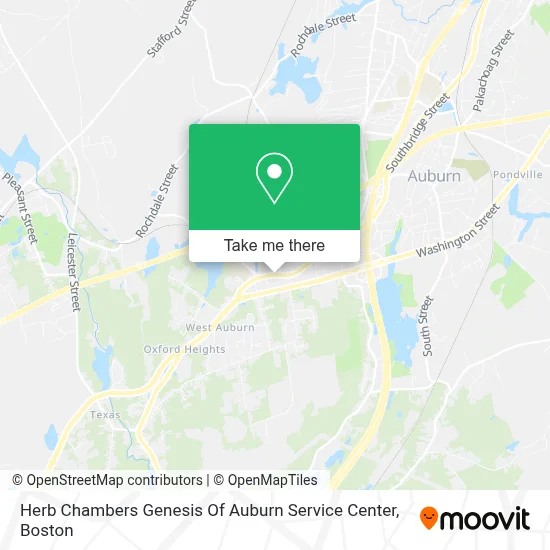 Herb Chambers Genesis Of Auburn Service Center map