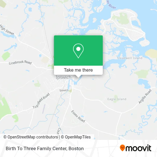 Birth To Three Family Center map