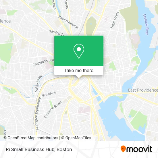 Ri Small Business Hub map
