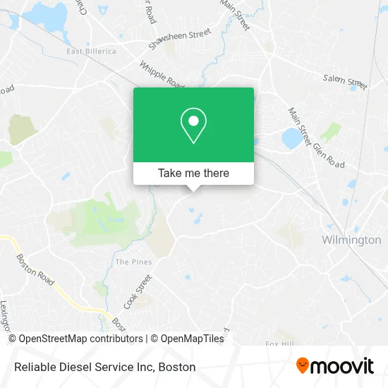 Reliable Diesel Service Inc map