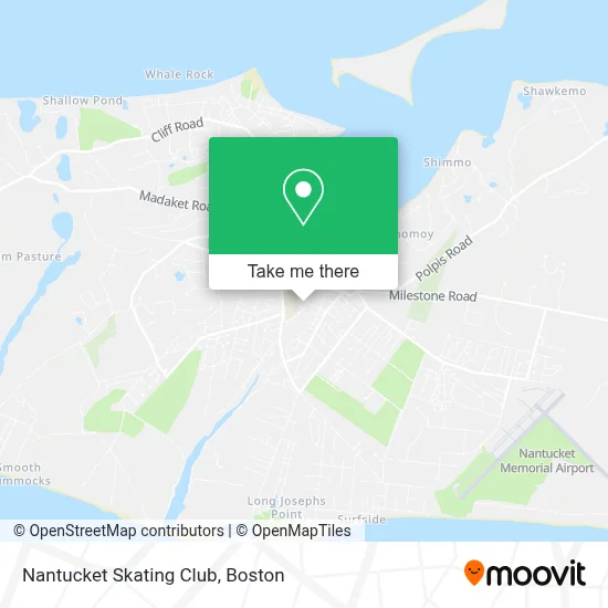 Nantucket Skating Club map