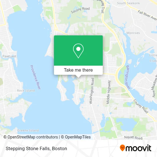 Stepping Stone Falls map