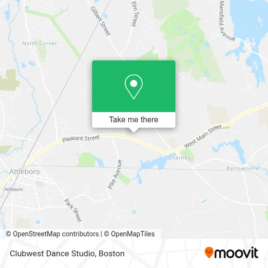 Clubwest Dance Studio map