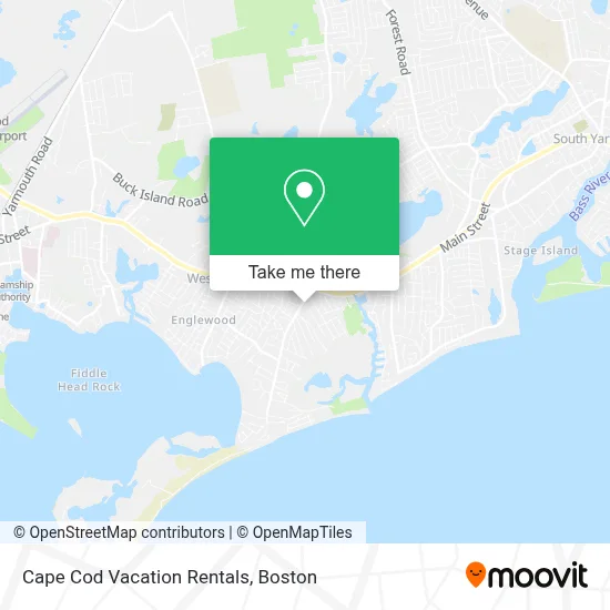 Cape Cod Vacation Rentals map