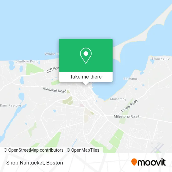 Shop Nantucket map