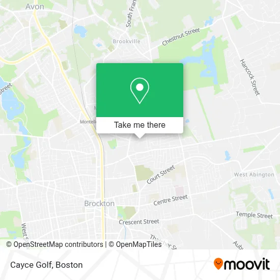Cayce Golf map
