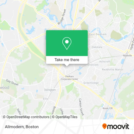 Allmodern map