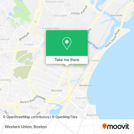 Western Union map