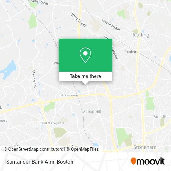 Santander Bank Atm map