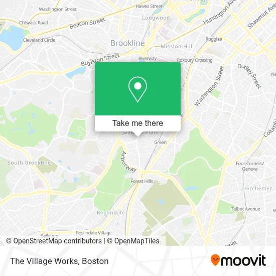The Village Works map
