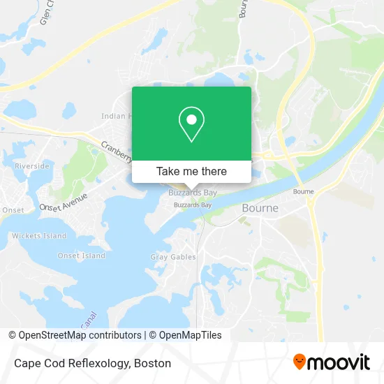 Cape Cod Reflexology map