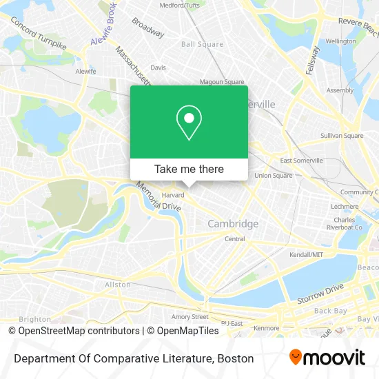 Department Of Comparative Literature map