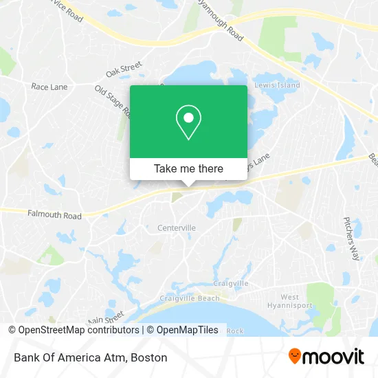 Bank Of America Atm map