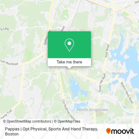 Pappas | Opt Physical, Sports And Hand Therapy map