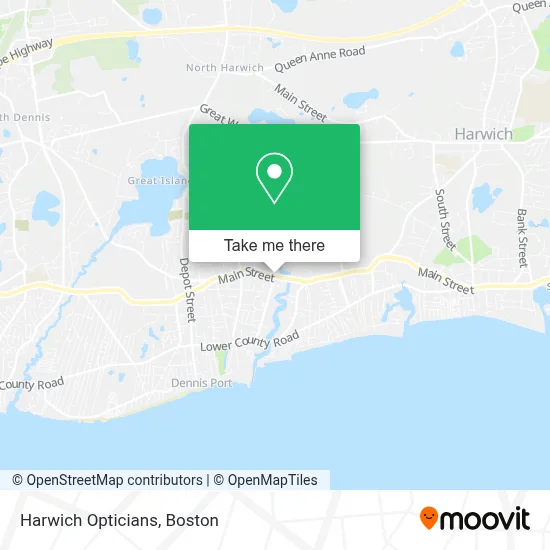 Harwich Opticians map