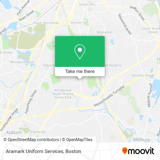Aramark Uniform Services map