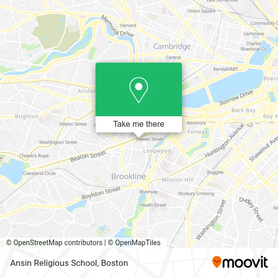 Ansin Religious School map