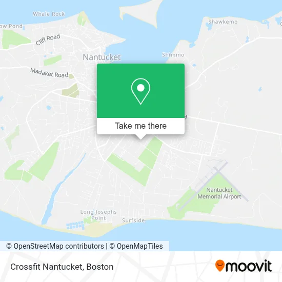 Crossfit Nantucket map