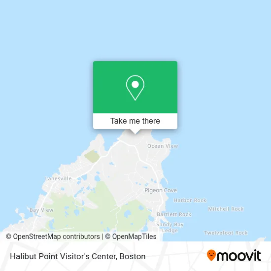 Halibut Point Visitor's Center map
