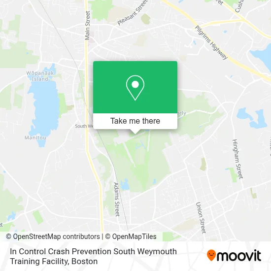 In Control Crash Prevention South Weymouth Training Facility map