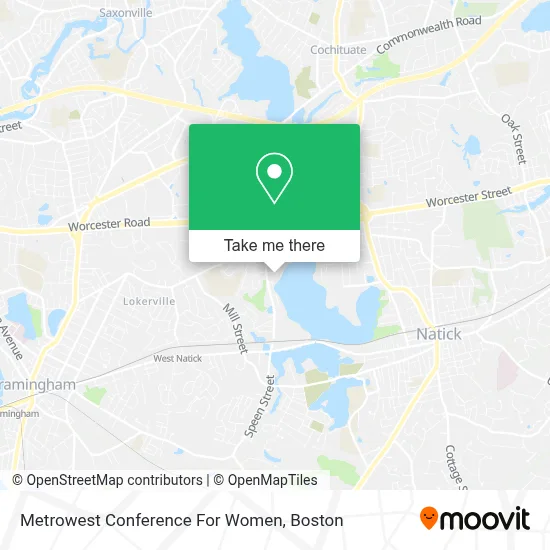 Metrowest Conference For Women map