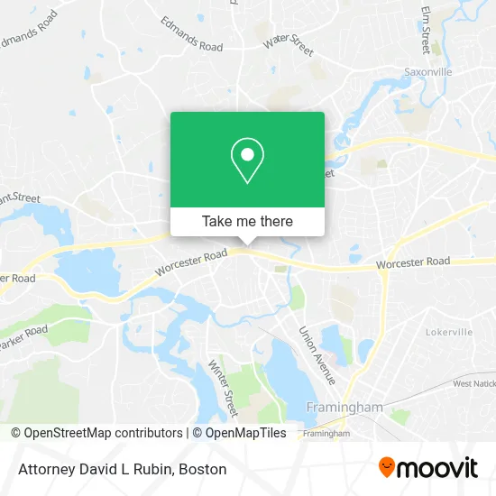 Attorney David L Rubin map