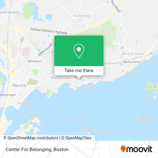 Center For Belonging map