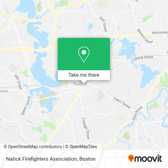 Natick Firefighters Association map