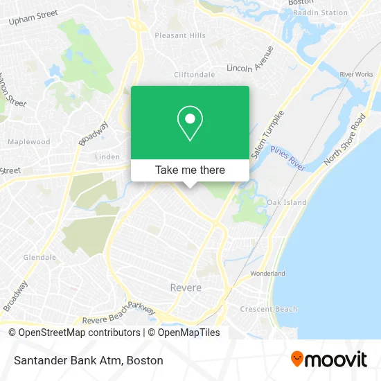 Santander Bank Atm map