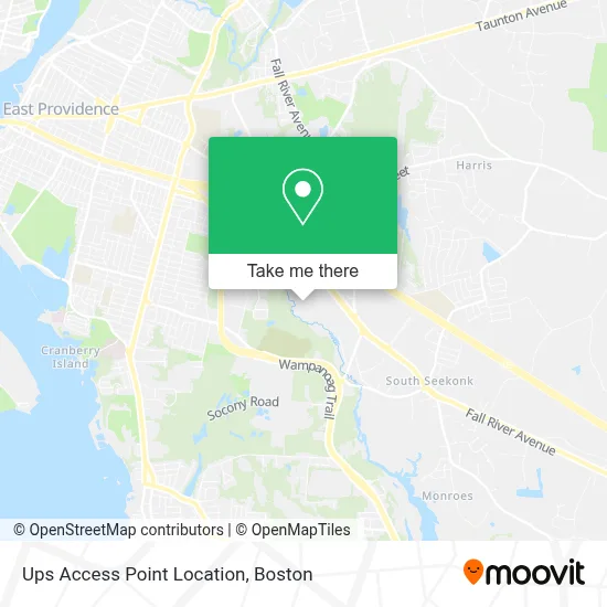 Ups Access Point Location map