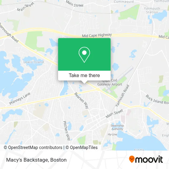 Macy's Backstage map