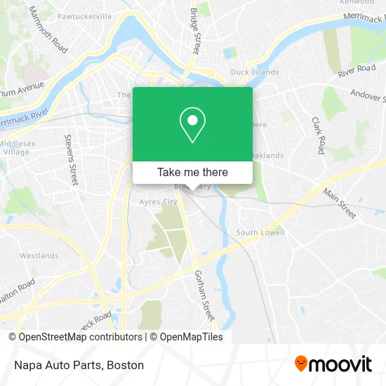Napa Auto Parts map